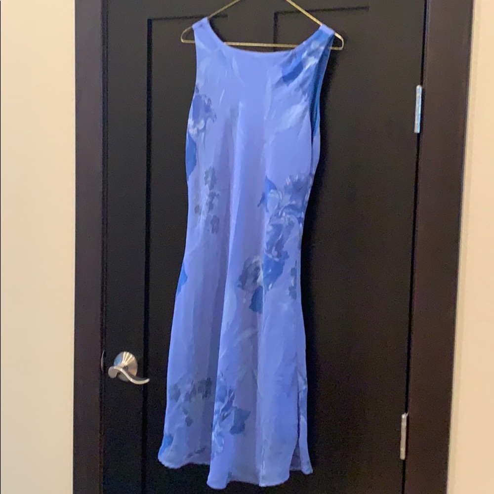 Blue floral dress